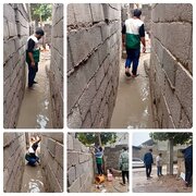 جوانان مسجدی شهرک توحید؛ قهرمانان بی ادعا در دل باران‌های سیل‌آسا