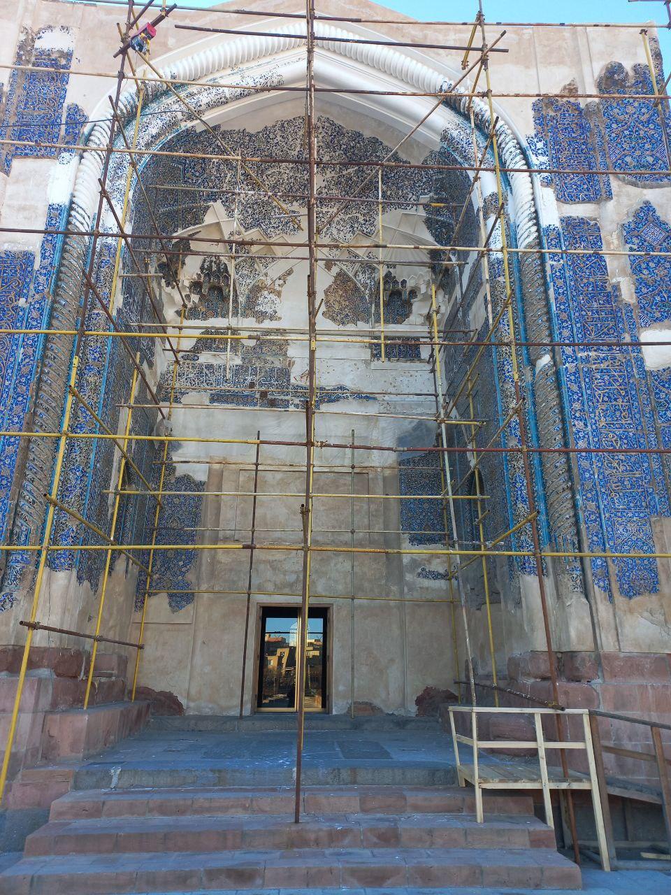 مرمت مسجد کبود تبریز علمی و مرحله‌ای است/ شایعات فضای مجازی صحت ندارد