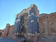 مرمت مسجد کبود تبریز علمی و مرحله‌ای است/ شایعات فضای مجازی صحت ندارد