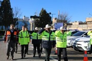 رزمایش طرح ترافیکی انتظامی زمستان  در کرمانشاه