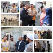 بازدید میدانی از روستاهای سیل‌زده شهرستان سیریک