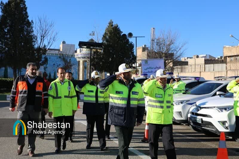 رزمایش طرح ترافیکی انتظامی زمستان  در کرمانشاه