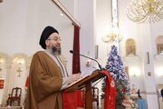 عمار حکیم در جمع مسیحیان بغداد: میلاد حضرت مسیح(ع) پیام‌آور محبت، مدارا و همزیستی است