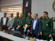 برگزاری آیین تکریم و معارفه رئیس سازمان بسیج رسانه هرمزگان