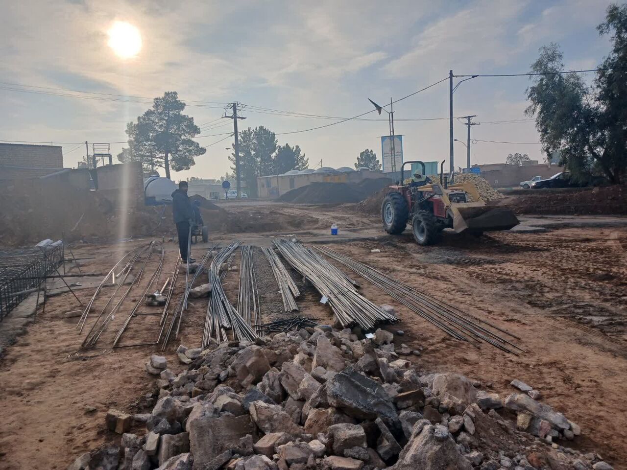آغاز عملیات ساخت بزرگترین مسجد روستایی در فخره آران و بیدگل