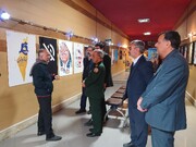 نمایشگاه «هنر مقاومت» در بیرجند افتتاح شد