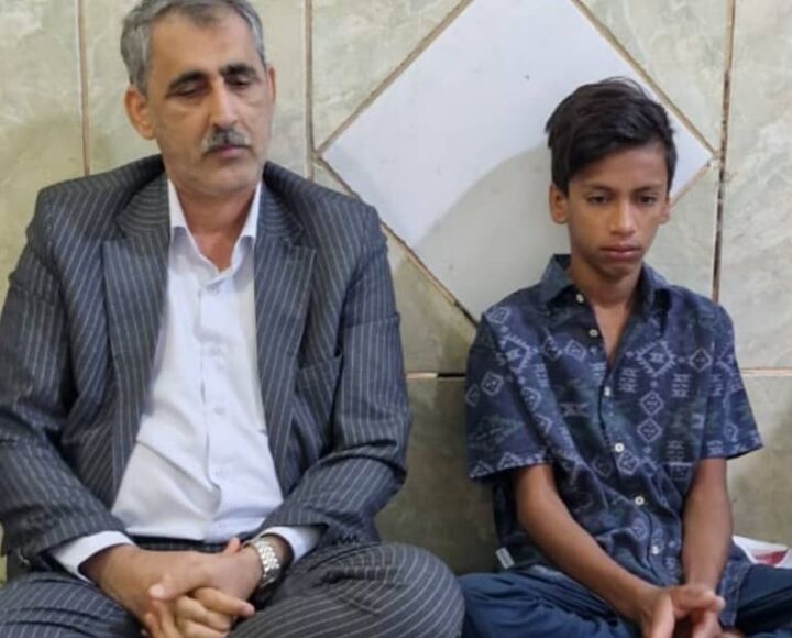 بازگشت «الهیار بارانی»، قهرمان سیل سیریک به کلاس درس با حمایت آموزش و پرورش