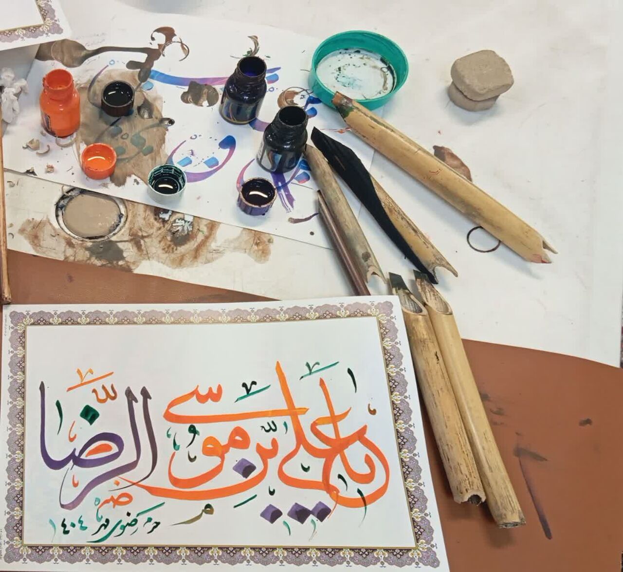 پرچم فرهنگ رضوی در دست هنرمندان خراسان جنوبی