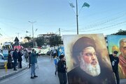 راهپیمایی نمادین در لبنان به مناسبت ششمین سالگرد شهادت سردار قاسم سلیمانی