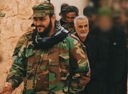 انتشار برای نخستین‌بار؛شهید سلیمانی و شیخ اکرم الکعبی در جبهه حلب