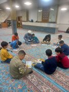 مسابقه نقاشی و بازی‌های گروهی در مسجد چهارده معصوم(ع) با حضور امام جماعت مسجد