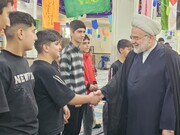 حضور نماینده ولی فقیه در کردستان در اعتکاف دانش‌آموزی شهر توپ آغاج