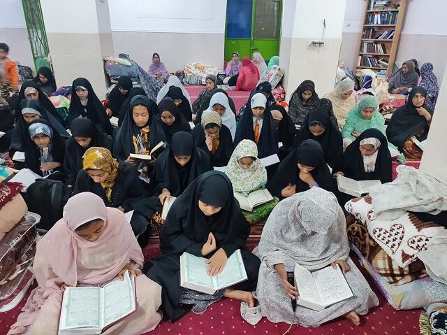 از کودک ۸ ساله تا پیرزن ۸۵ ساله؛ غرق در عبادت و معنویت در اعتکاف جغین رودان