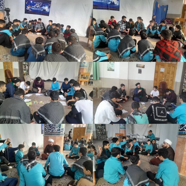 اعتکاف دانش آموزی در مسجد امام جواد (ع) رشت