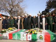 تشییع پیکر ۶ شهید مدافع امنیت در بجنورد