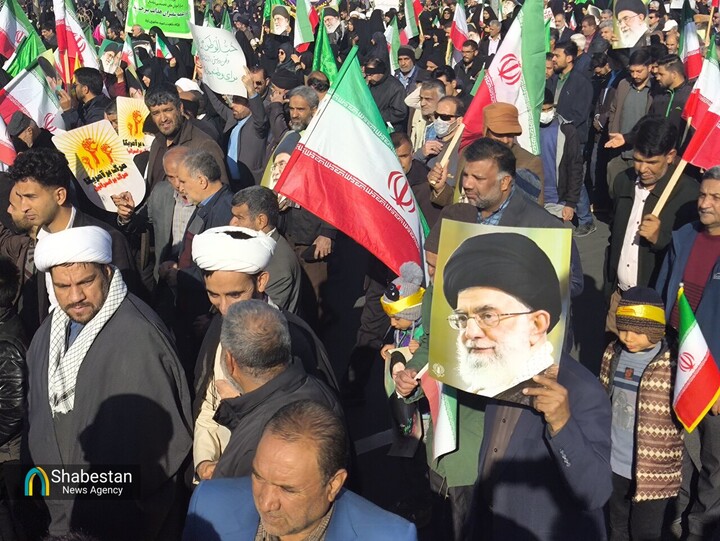 تظاهرات مردمی محکومیت اقدامات تروریستی در بیرجند