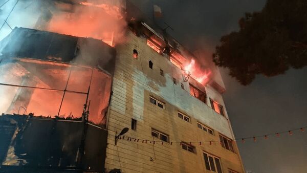 روایت به آتش زدن حسینیه موج‌الحسین به دست اغتشاشگران