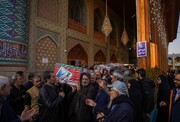 تصاویری از مراسم تشییع پیکر شهید مدافع امنیت در مشهد مقدس