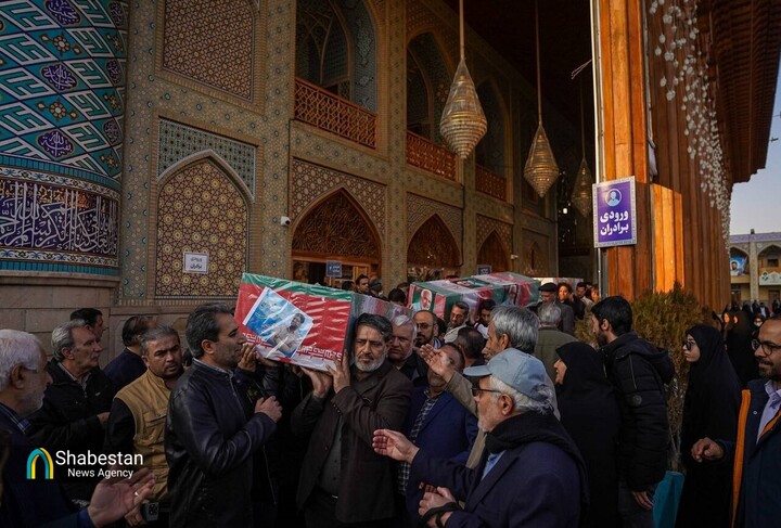 تصاویری از مراسم تشییع پیکر شهید مدافع امنیت در مشهد مقدس