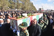پیکر مطهر شهید والامقام پاسدار «مهدی حیدری» در کوهدشت تشییع شد