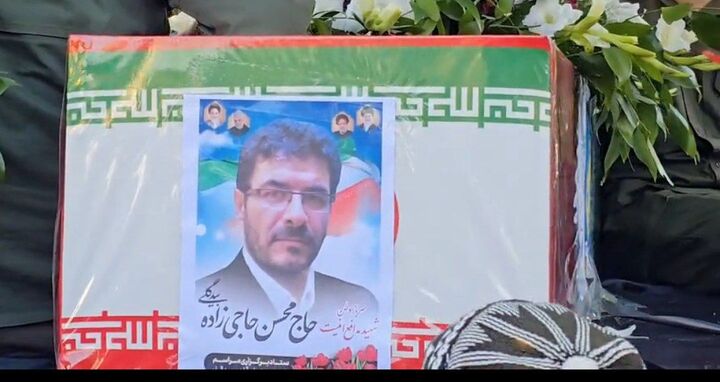 تشییع باشکوه پیکر شهید مدافع امنیت در آران و بیدگل