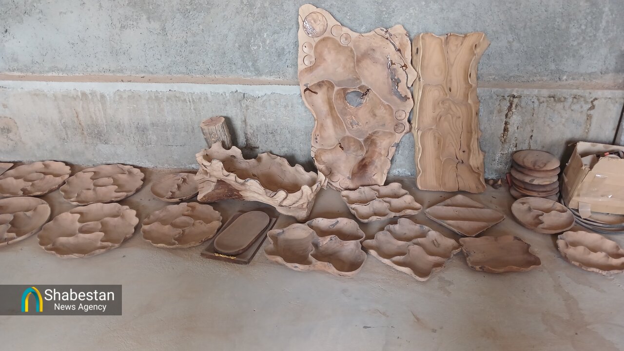 کارآفرین بیرجندی که چوب در دستان او جان می‌گیرد