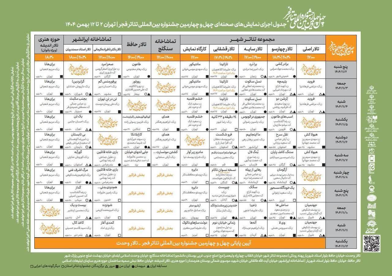 چهارمحال و بختیاری با ۵ اثر نمایشی در جشنواره تئاتر فجر حضور دارد