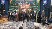 مراسم تلبس ۱۲ خادم جدید در آستان مقدس امامزاده صالح (ع) فرحزاد