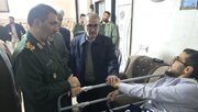 دیدار استاندار کهگیلویه و بویراحمد با جانبازان اغتشاشات