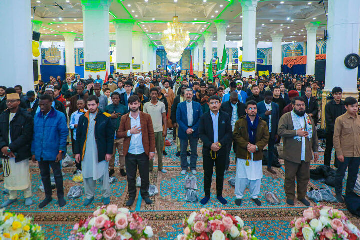 گردهمایی بین‌المللی انصارالمهدی در مسجد جمکران برگزار شد
