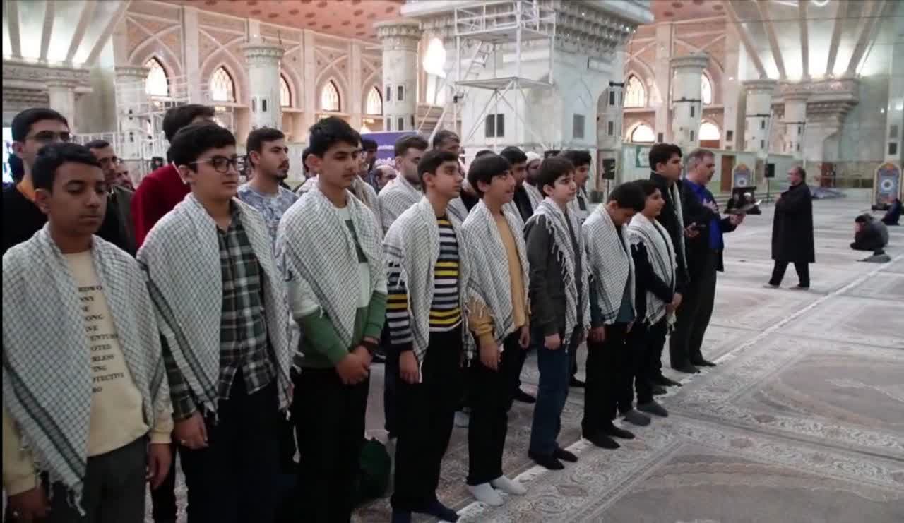 تجدید میثاق تیم ملی قاریان نوجوان (اُسوه) با امام راحل