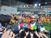 زمین ورزشی شهدای کوی آیت الله غفاری افتتاح شد