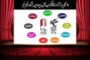 اعلام ۹ فیلم برتر آرای مردمی فجر بدون رتبه بندی