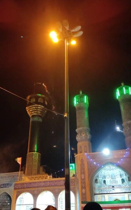 گلبانگ «الله‌اکبر» و نورافشانی در آستان مقدس امامزاده علی‌صالح(ع)