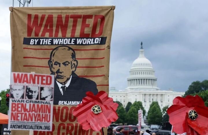 تظاهرات گسترده آمریکایی‌ها در مخالفت با سفر نتانیاهو به واشنگتن