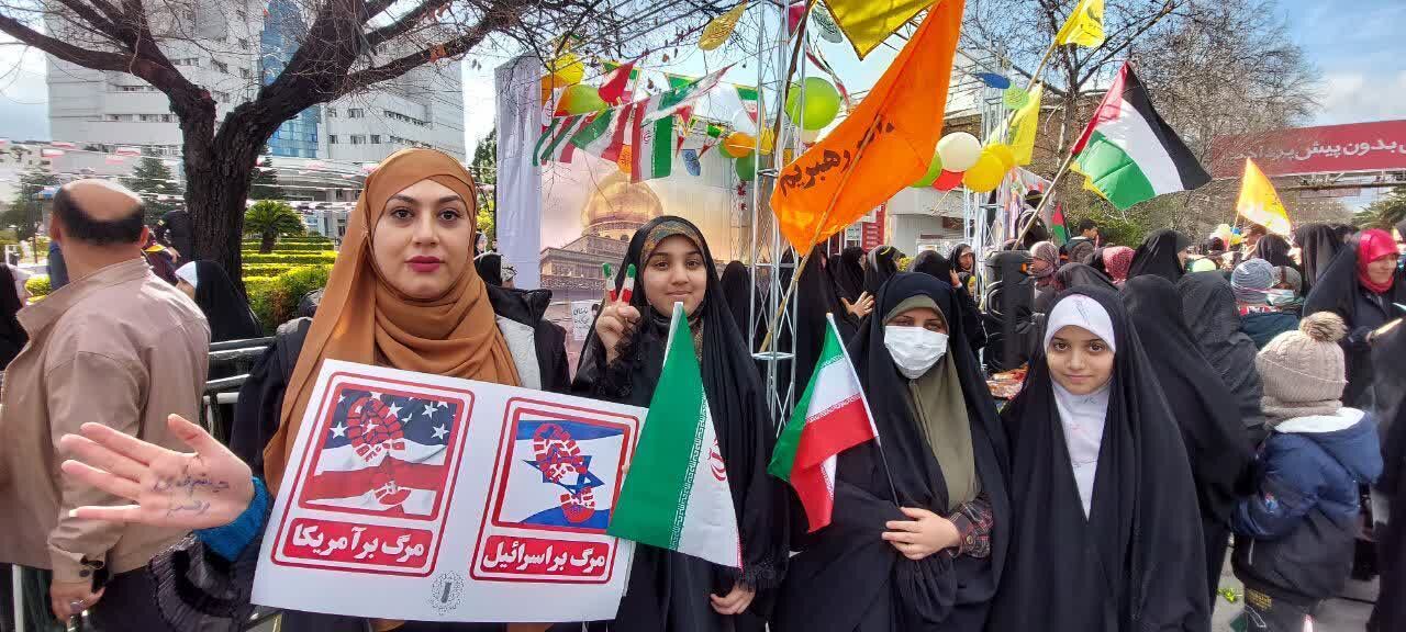 حضور پرشور مردم ساری در راهپیمایی ۲۲ بهمن؛ تجدید میثاق با آرمان‌های انقلاب اسلامی