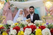 جشن ازدواج مسجدی ۱۰۰ زوج مشهدی