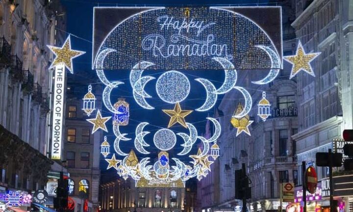 چراغانی خیابان کاونتری لندن برای چهارمین سال به مناسبت فرارسیدن ماه رمضان