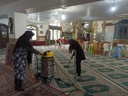 همدلی نوجوانان مسجدی برای استقبال از مهمانی خدا