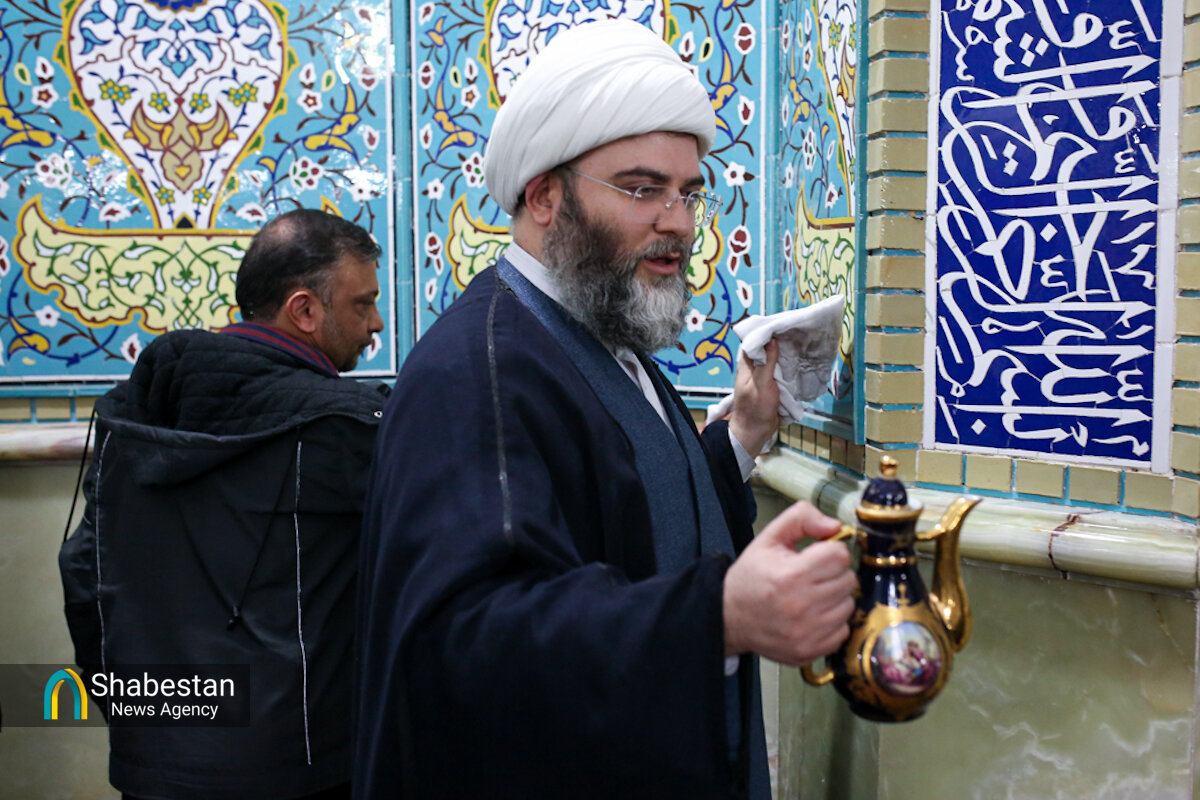 آیین غبارروبی مسجد امام حسن مجتبی (ع) طرشت در آستانه رمضان المبارک