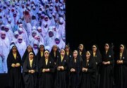اجرای سرود دختران هنرمند قمی در جشنواره بین المللی موسیقی فجر