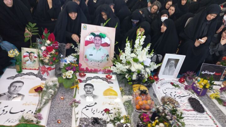 روایت چهل شب فراق در مراسم اربعین شهدای مدافع امنیت گیلان 