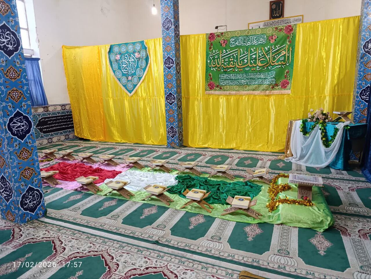 غبارروبی مسجد «قمر بنی‌هاشم(ع)» گیلانغرب در آستانه ماه رمضان