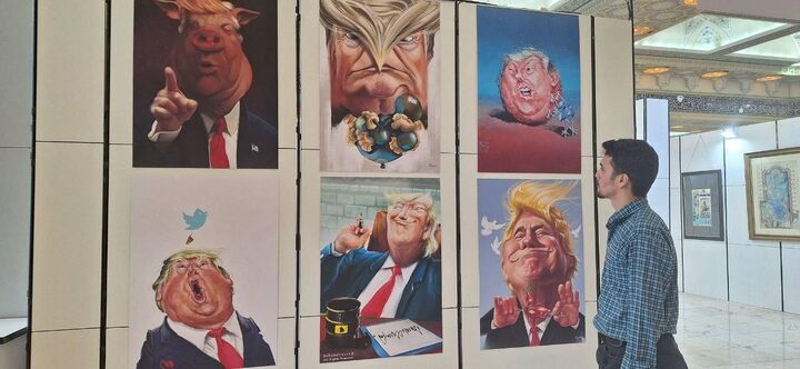 نمایش ۲۵ اثر کاریکاتور با محور تحولات سیاسی و اجتماعی در بخش «هنر و رسانه»