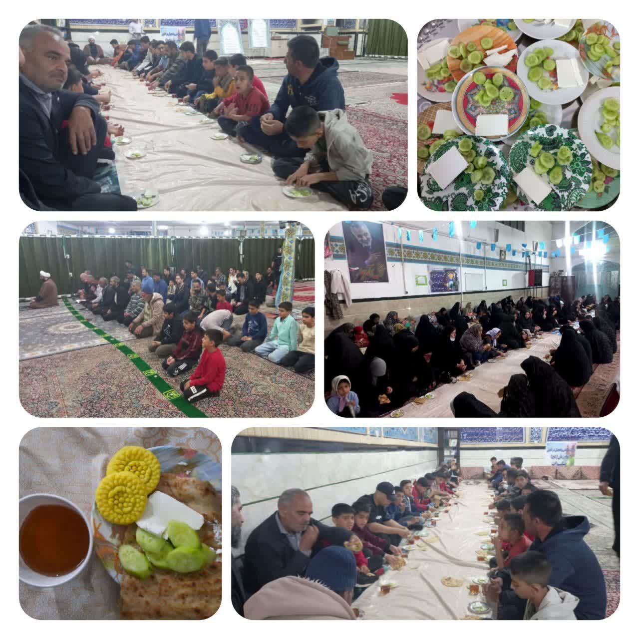 مشارکت پرشور مردم کرمان در طرح اطعام و افطاری ساده مساجد