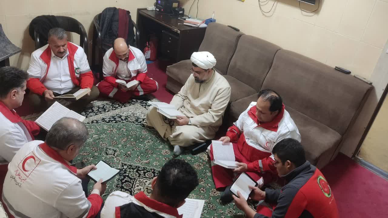 محفل انس با قرآن و ضیافت افطاری در پایگاههای امدادی گیلان