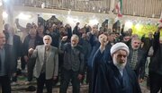 طنین ندای الله اکبر نمازگزاران مسجد جامع پل سفید