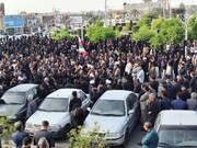 اجتماع مردم جیرفت در پی شهادت رهبر معظم انقلاب