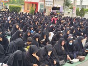 مراسم بیعت با آرمان‌های انقلاب همراه با جزء‌خوانی قرآن کریم در جیرفت