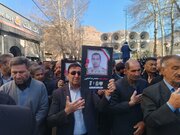 تشییع پیکر ۲۲ شهید هنگ مرزی در ایلام